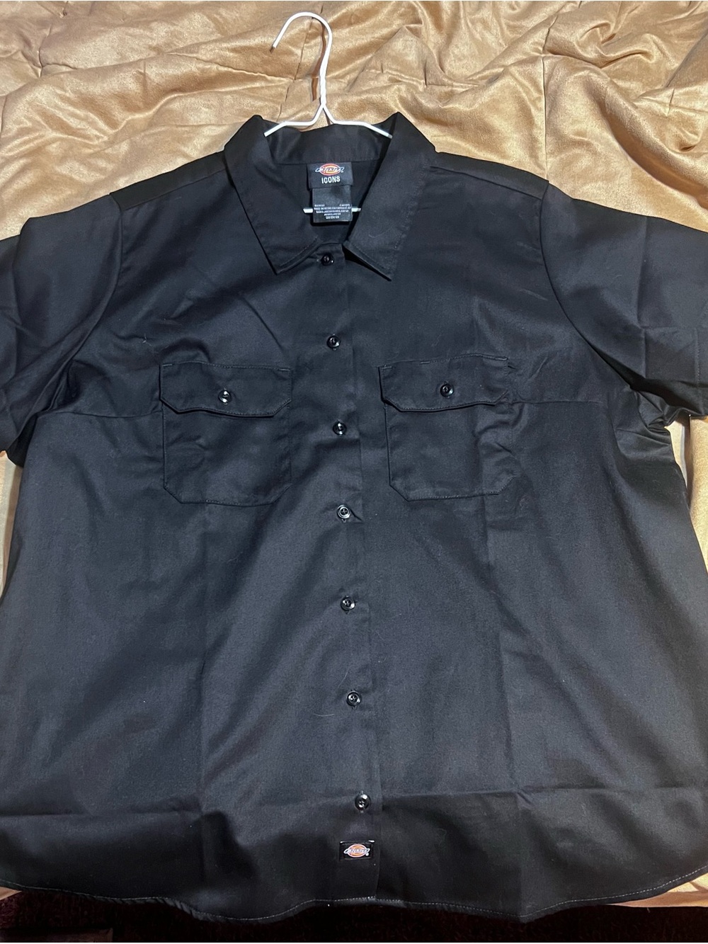 NWOT Dickies Icons Women’s Black Short Sleeve Work Shirt